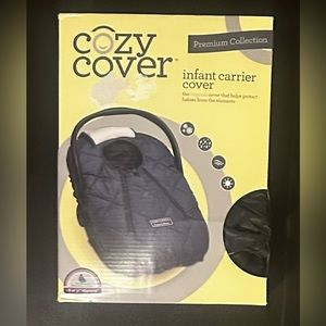 Cozy Cover Infant Car Seat Cover - Black Quilt